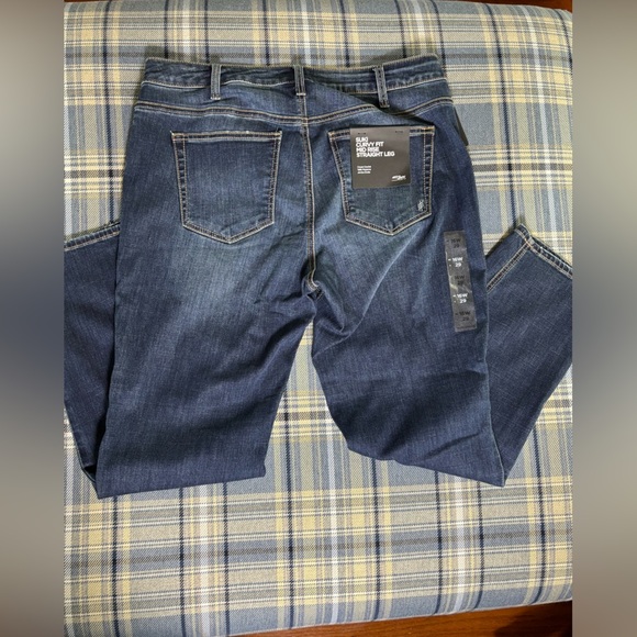 Silver Jeans Co. Suki Mid-rise Straight Leg Jeans Indigo Size 16 - Picture 6 of 13